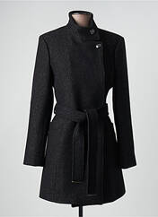 Manteau long noir MORGAN pour femme seconde vue