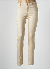 Pantalon slim beige MORGAN pour femme seconde vue