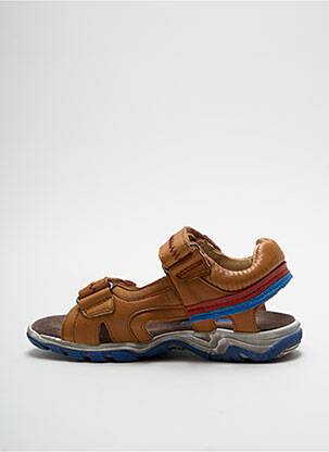 Sandales/nu pieds empiècements bout ouvert marron ACEBOS garçon