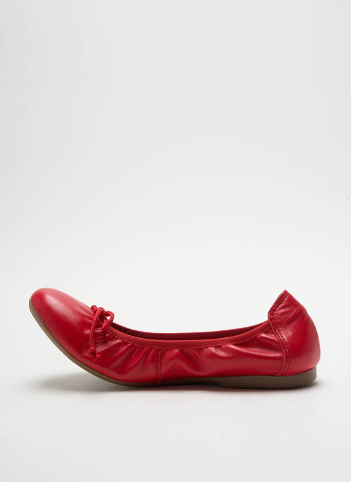 Ballerines tissage satiné chiquet rouge ACEBOS fille