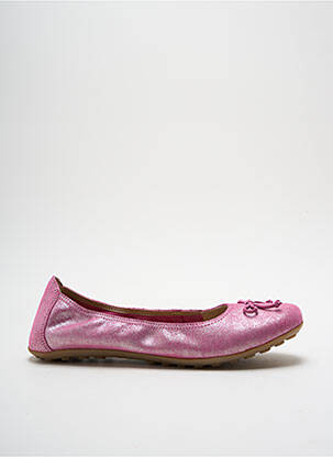 Ballerines nubuck bout rond rose MOD8 fille
