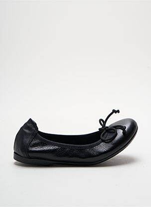 Ballerines matière lisse bout rond noir ACEBOS fille