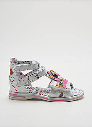 Sandales/nu pieds tissage satiné bout ouvert gris BELLAMY fille