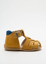 Sandales/nu pieds empiècements bout rond jaune BELLAMY garcon