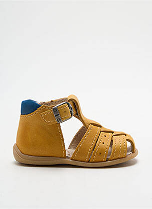 Sandales/nu pieds empiècements bout rond jaune BELLAMY garcon