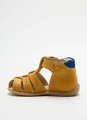 Sandales/nu pieds empiècements bout rond jaune BELLAMY garçon