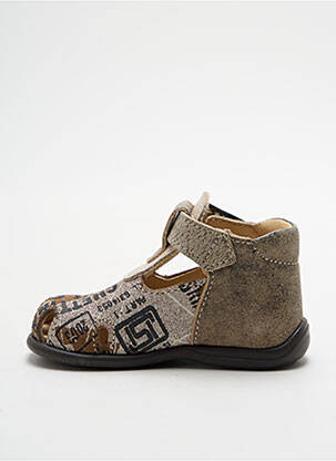 Sandales/nu pieds empiècements bout rond marron BELLAMY garçon
