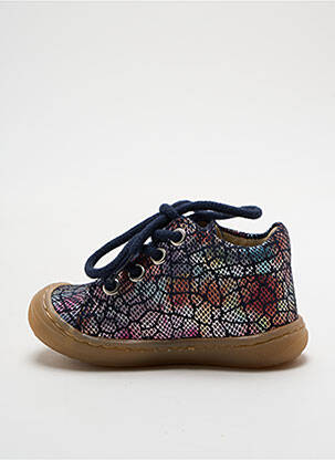 Bottillons fermeture lacets bout rond bleu BELLAMY fille