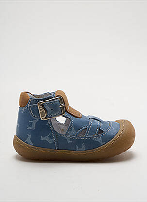 Sandales/nu pieds empiècements bout rond bleu BELLAMY garçon