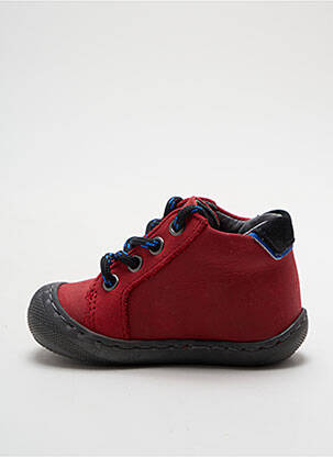 Bottillons fermeture lacets bout rond rouge BELLAMY garçon