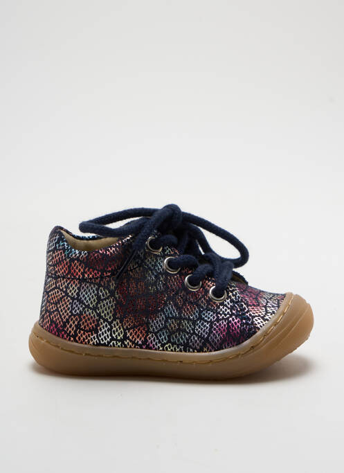 Bottillons fermeture lacets bout rond bleu BELLAMY fille