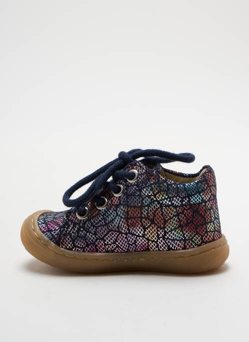 Bottillons fermeture lacets bout rond bleu BELLAMY fille