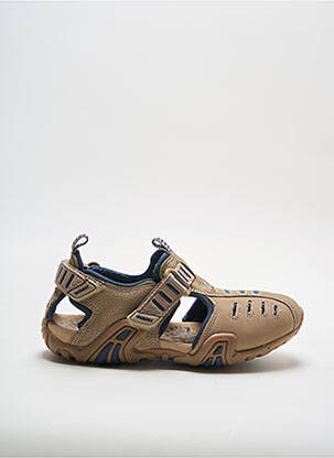 Sandales/nu pieds empiècements bout rond beige GEOX garcon
