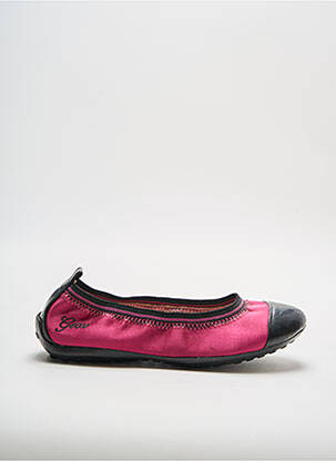 Ballerines tissage satiné bout rond rose GEOX fille