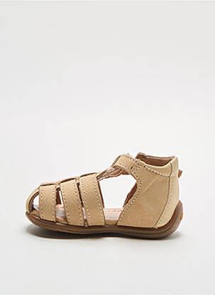 Sandales/nu pieds nubuck bout rond beige ASTER garcon