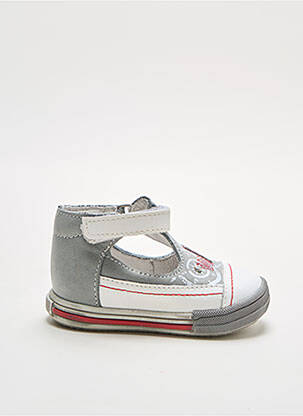 Sandales/nu pieds empiècements bout rond blanc BOPY garcon