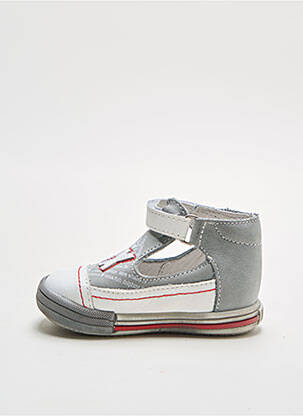 Sandales/nu pieds empiècements bout rond blanc BOPY garçon