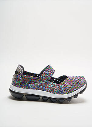 Ballerines fermeture elastique bout rond gris BERNIE MEV fille