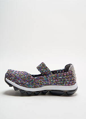 Ballerines fermeture elastique bout rond gris BERNIE MEV fille