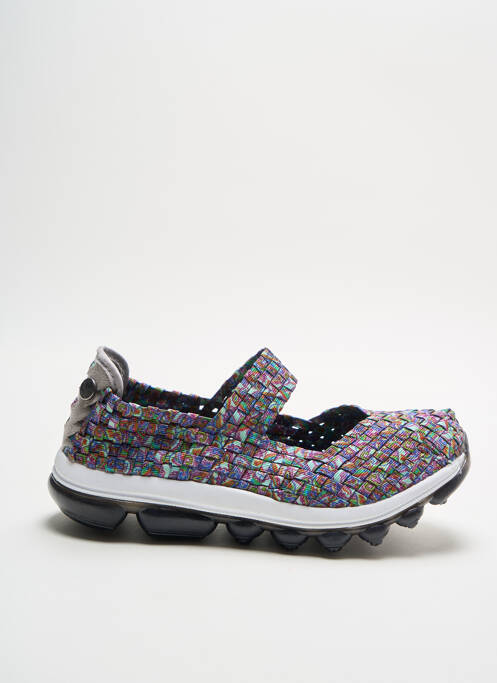 Ballerines fermeture elastique bout rond gris BERNIE MEV fille