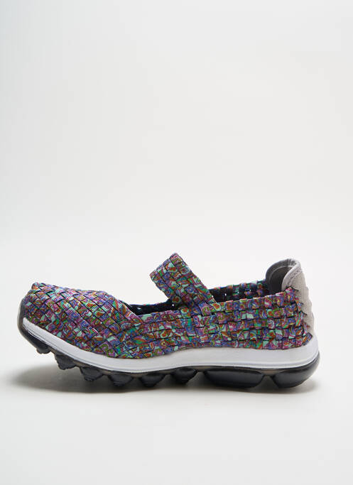 Ballerines fermeture elastique bout rond gris BERNIE MEV fille