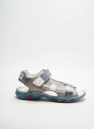 Sandales/nu pieds tissage satiné bout ouvert gris BELLAMY fille
