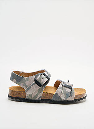 Sandales/nu pieds empiècements bout ouvert gris DKR garcon