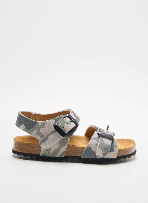 Sandales/nu pieds empiècements bout ouvert gris DKR garcon