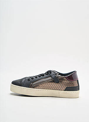 Baskets semelle amovible bout rond violet DATE fille