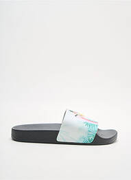 Mules/sabots tissage satiné bout ouvert vert THE WHITE BRAND fille