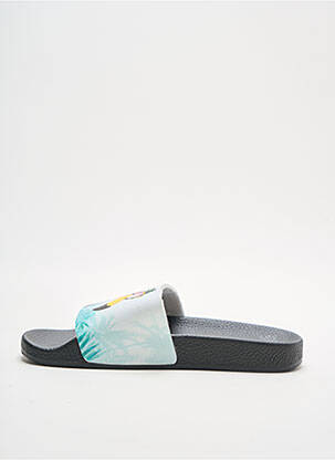 Mules/sabots tissage satiné bout ouvert vert THE WHITE BRAND fille