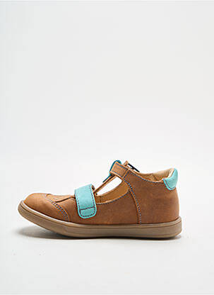 Sandales/nu pieds empiècements bout rond marron GBB garçon