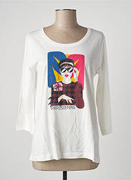 T-shirt coupe droite manches 3/4 beige STOOKER WOMEN femme