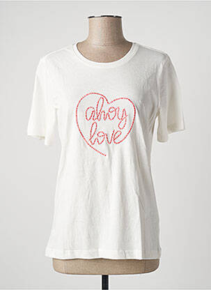T-shirt coupe droite manches courtes beige STOOKER WOMEN femme
