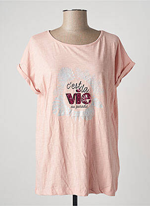 T-shirt coupe droite manches courtes rose STOOKER WOMEN femme