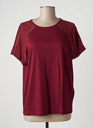 Top tissage jersey manches courtes rouge STOOKER WOMEN femme
