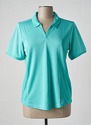 Polo stretch manches courtes bleu SPORT BY STOOKER femme