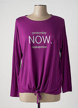 T-shirt violet SPORT BY STOOKER pour femme