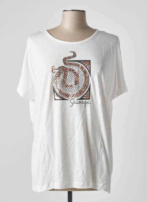 T-shirt coupe droite manches courtes beige STOOKER femme