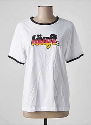 T-shirt coupe droite manches courtes blanc STOKTON femme