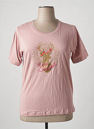 T-shirt coupe droite manches courtes rose STOOKER WOMEN femme