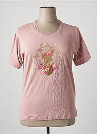 T-shirt coupe droite manches courtes rose STOOKER WOMEN femme
