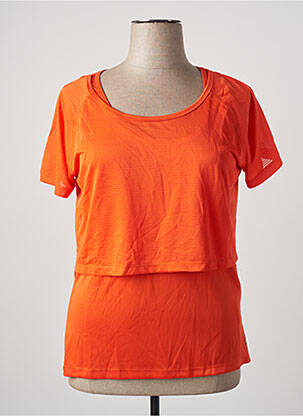 Top stretch manches courtes orange SPORT BY STOOKER femme