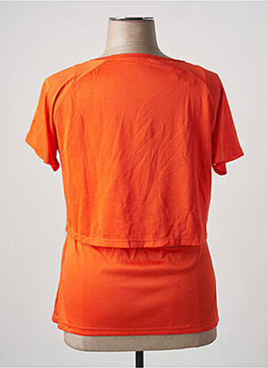 Top stretch manches courtes orange SPORT BY STOOKER femme