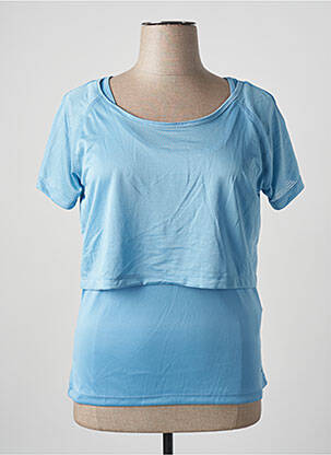 Top stretch manches courtes bleu SPORT BY STOOKER femme