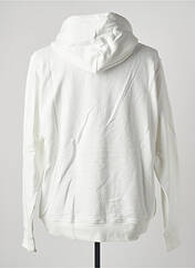 Sweat-shirt à capuche blanc DEFEND pour homme seconde vue