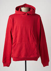Sweat-shirt à capuche rouge LES (ART)ISTS pour homme seconde vue