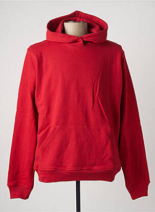 Sweat-shirt à capuche rouge LES (ART)ISTS pour homme