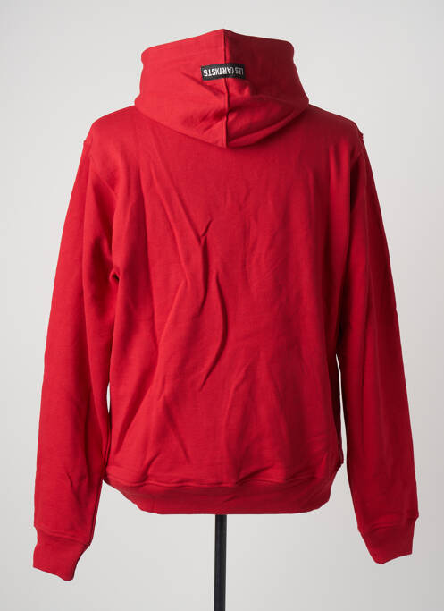 Sweat-shirt à capuche rouge LES (ART)ISTS pour homme