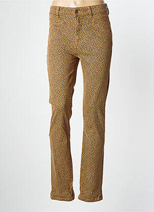 Pantalon slim taille haute taille haute marron BONOBO femme
